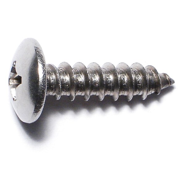 Midwest Fastener Sheet Metal Screw, #14 x 1 in, 18-8 Stainless Steel Truss Head Phillips Drive, 50 PK 53635 - main
